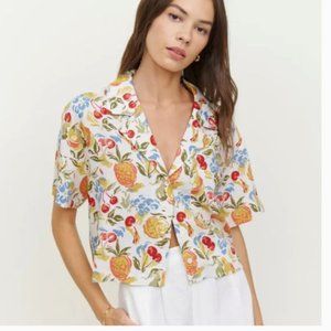 Reformation Linen Lennie Top